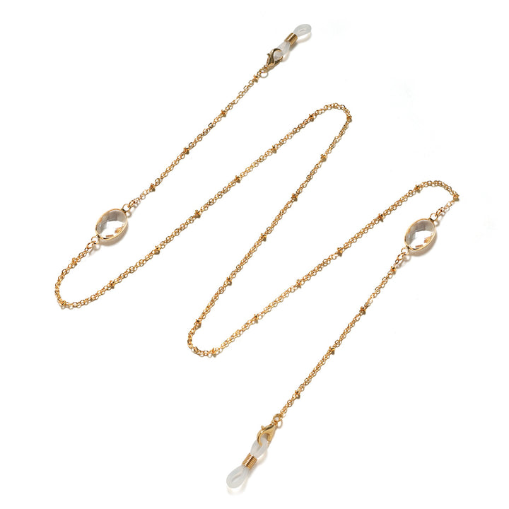 Chic Gemstone-Accented Eyewear Chain Bowlift