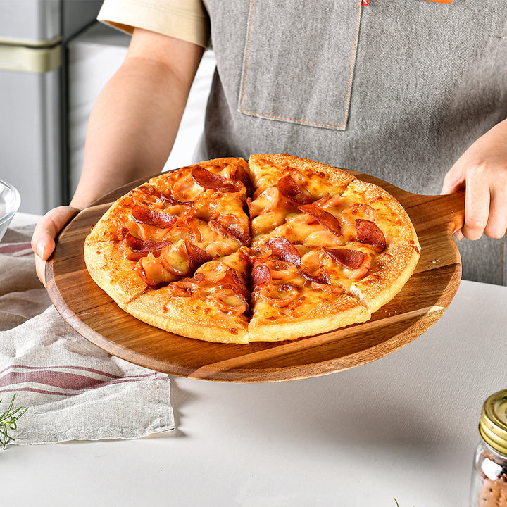 Round wooden serving platter Bowlift