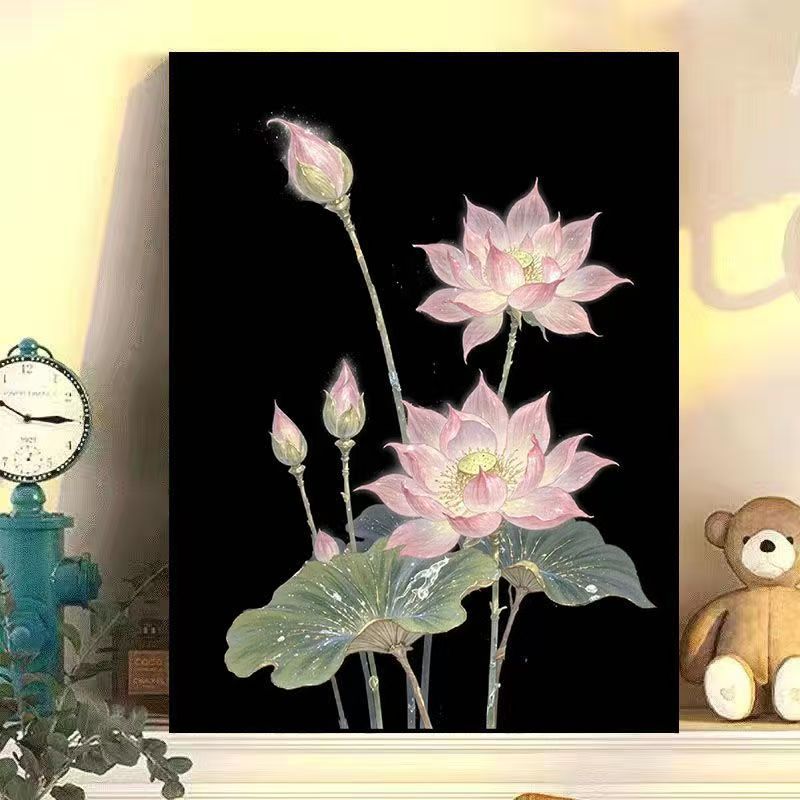 Wisteria Floral Canvas Art Bowlift