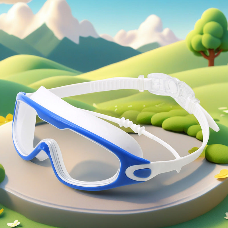 Waterproof swimming goggles with adjustable nose piece Bowlift