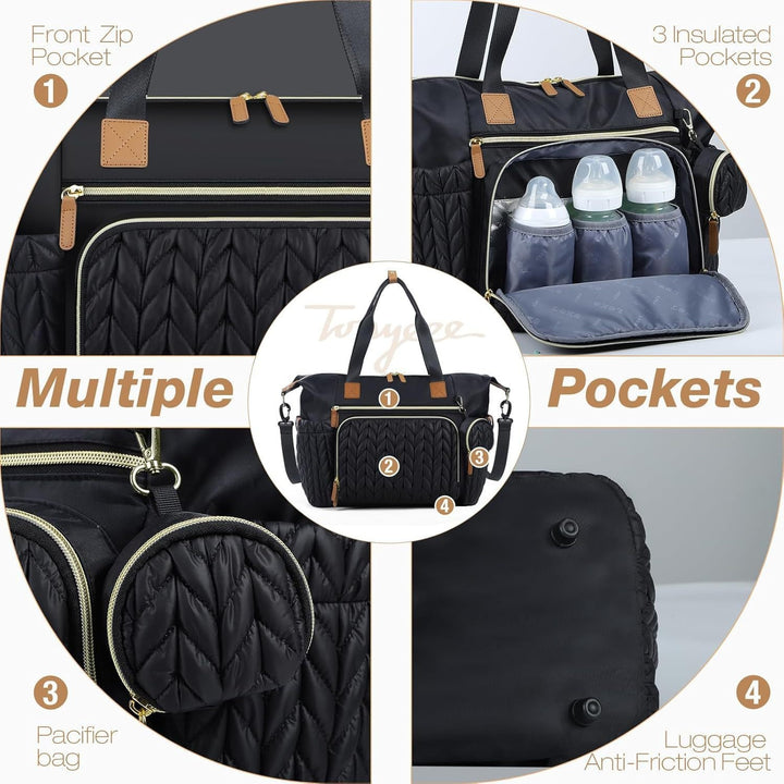 Practical diaper bag with insulated compartments Bowlift