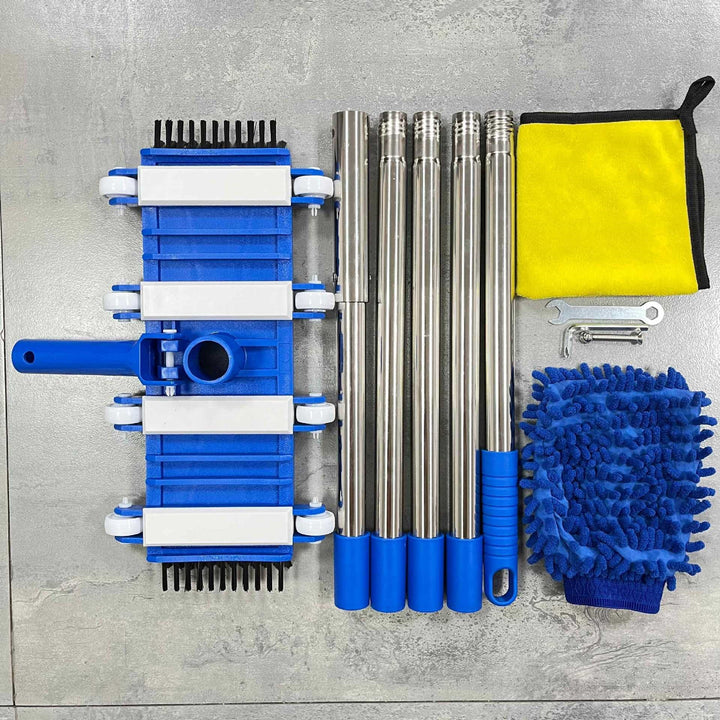 Professional telescopic stainless steel car wash and detailing mop kit Bowlift