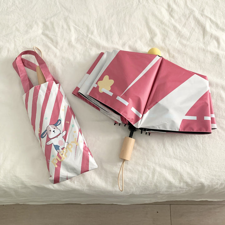 Ladies practical folding umbrella with innovative drip design Bowlift