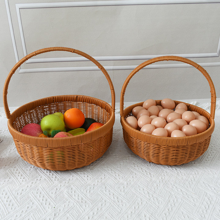 Handcrafted Woven Shopping Basket Bowlift