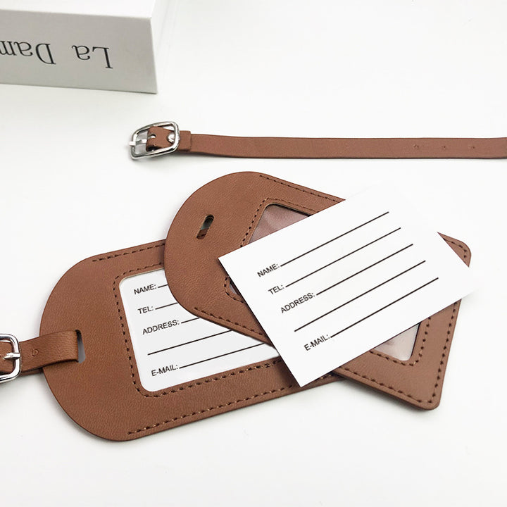Women's high-quality and durable leather luggage tag Bowlift