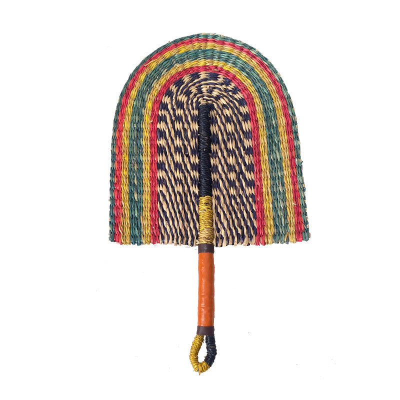 Ladies hand-woven fan made of natural material Bowlift