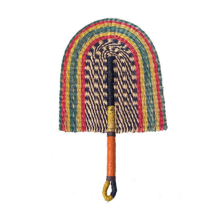 Ladies hand-woven fan made of natural material Bowlift