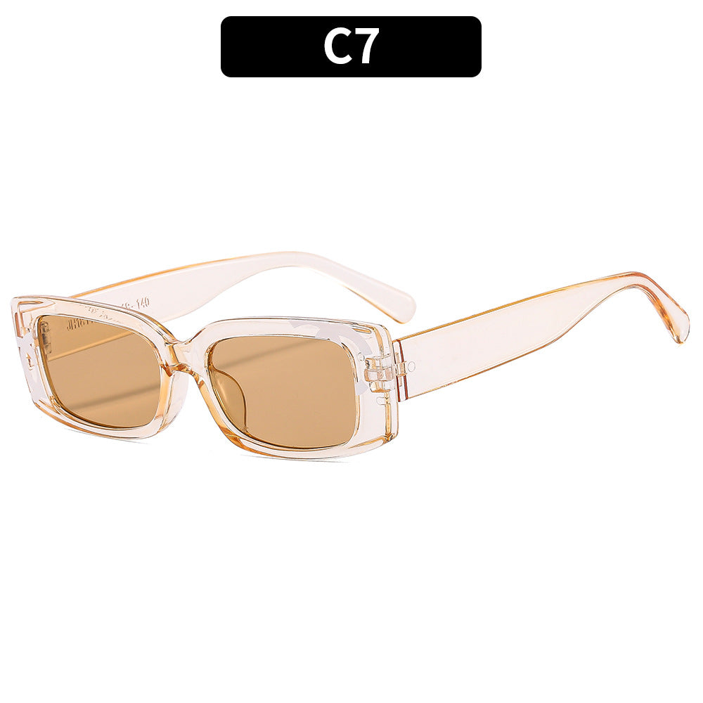 Classic Style Retro Square Frame Sunglasses