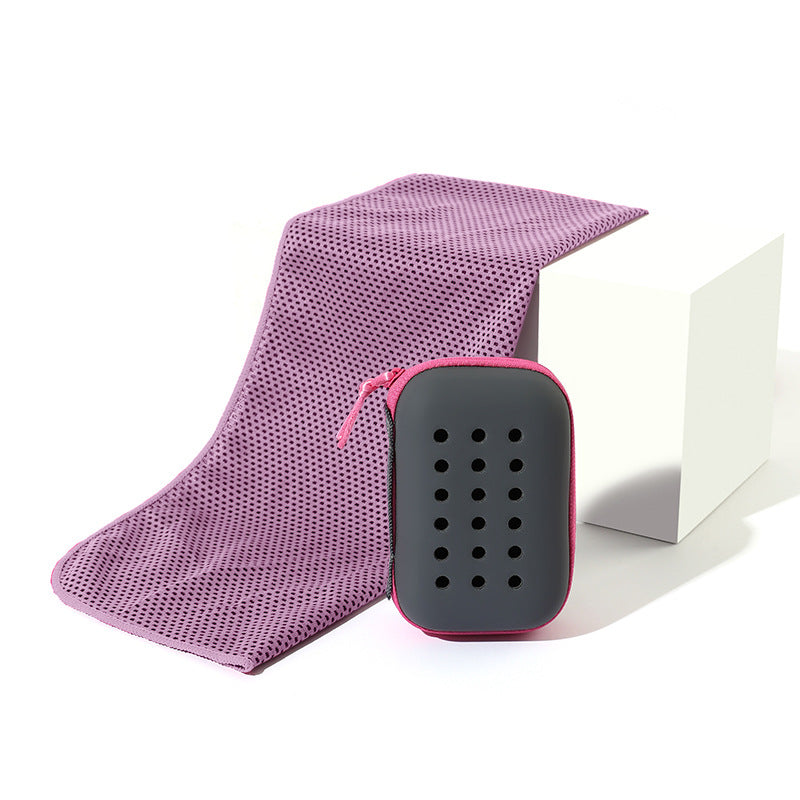 Ladies Cooling Microfiber Towel with Storage Case Bowlift