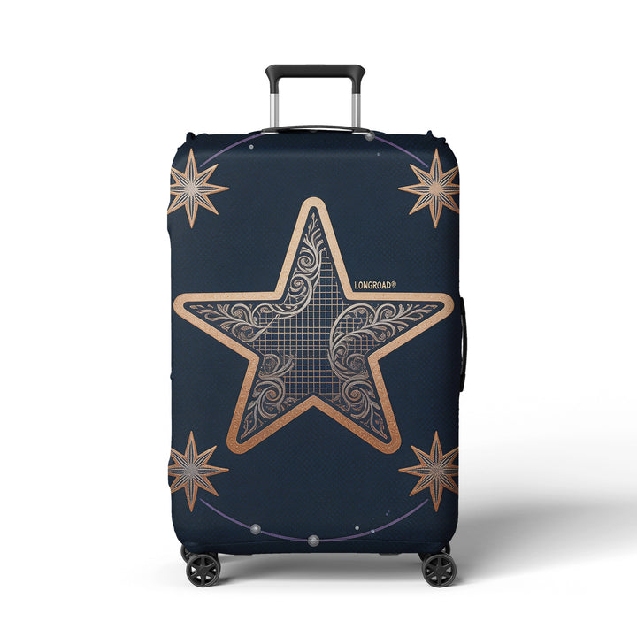 Women’s suitcase cover with floral lavender pattern Bowlift