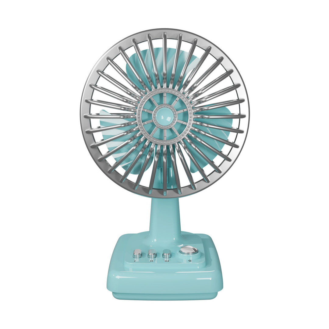 Unisex Portable Table Fan in Retro Design Bowlift