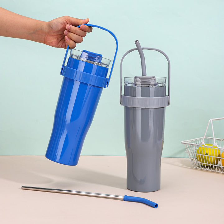 Women's drinking cup with straw Bowlift