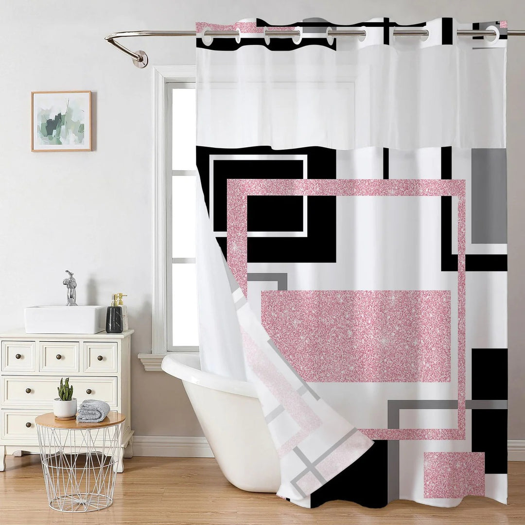 Artistic Floral Shower Curtain Bowlift