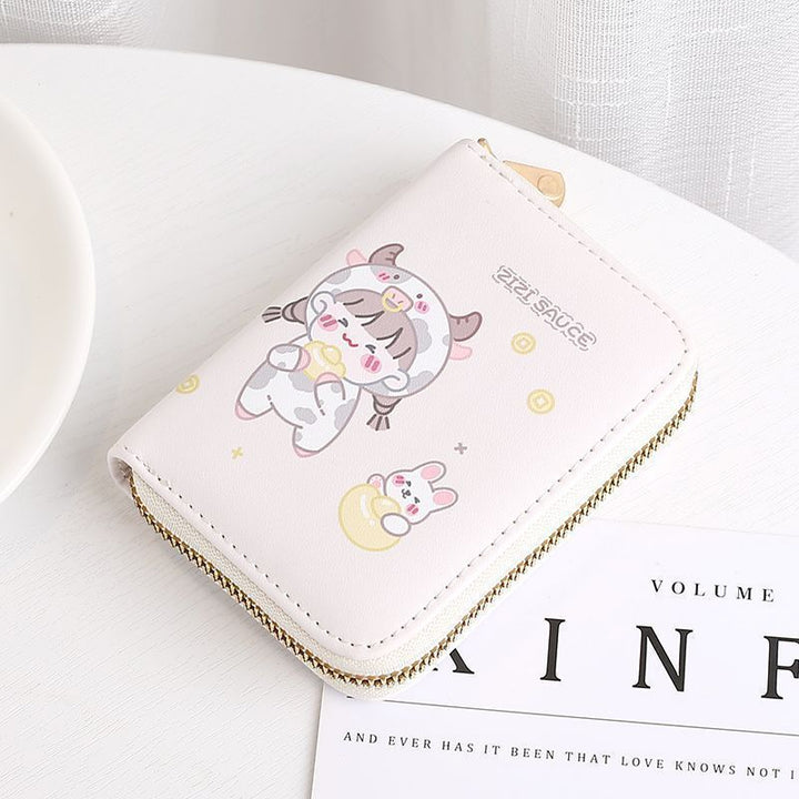 Cute Cartoon Character Zip Wallet Bowlift