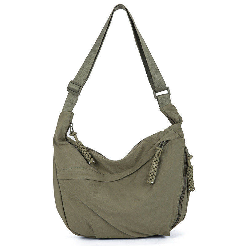 Casual shoulder bag with multifunctional zip pockets Bowlift