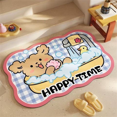 Playful Dog-Themed Mat