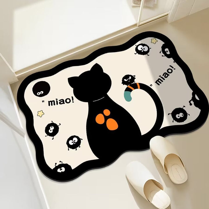 Fun Cat-Themed Bathroom Mat Bowlift