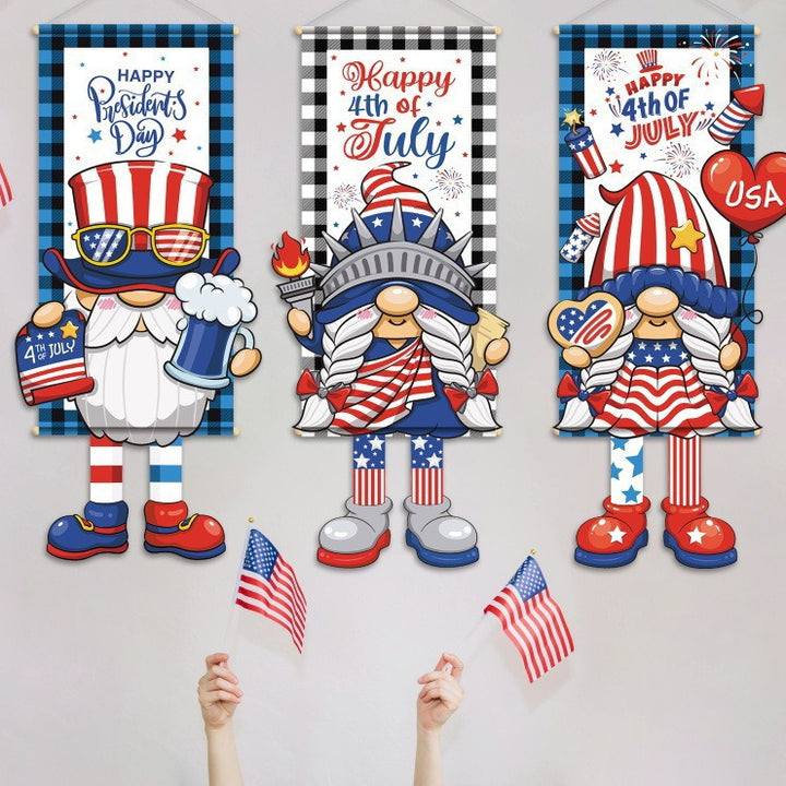 Unisex nan patriotic door banner with Uncle Sam motif Bowlift