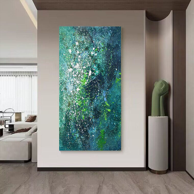 Abstract Splatter Canvas Artwork