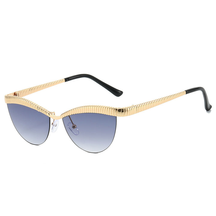 Women Designer Sunglasses with unique, curved frame Bowlift