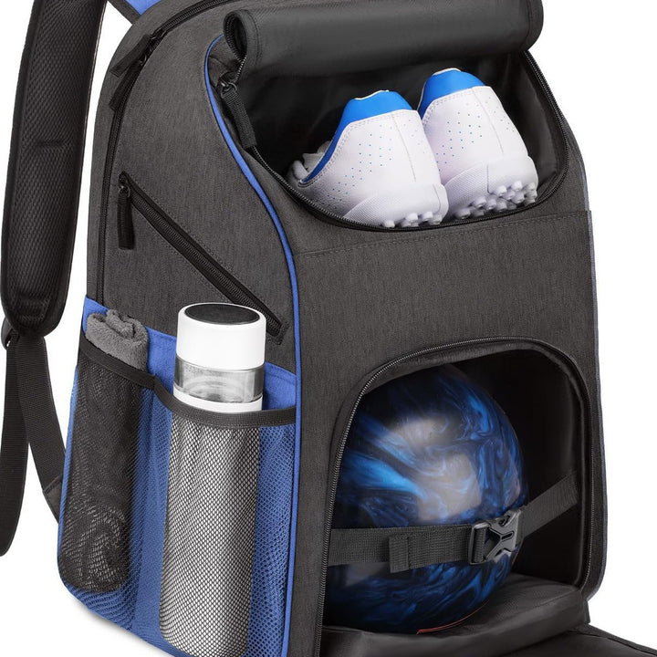 Unisex Sporty Backpack with special compartments for shoes and bowling ball Bowlift