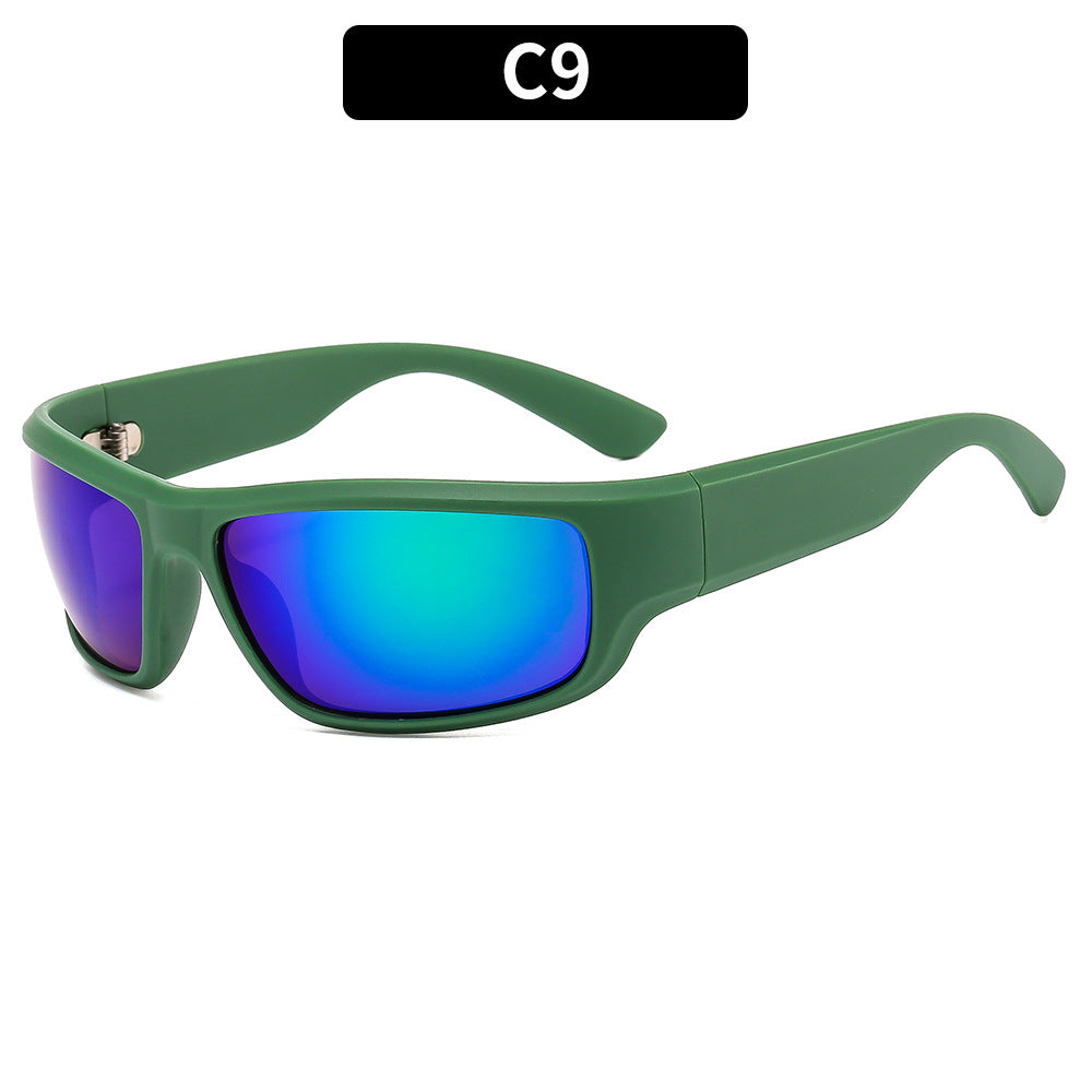 Retro-Inspired Shield Sunglasses