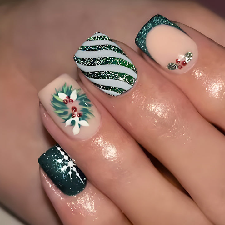 Festive Holiday Nail Art Design Bowlift 1787542833