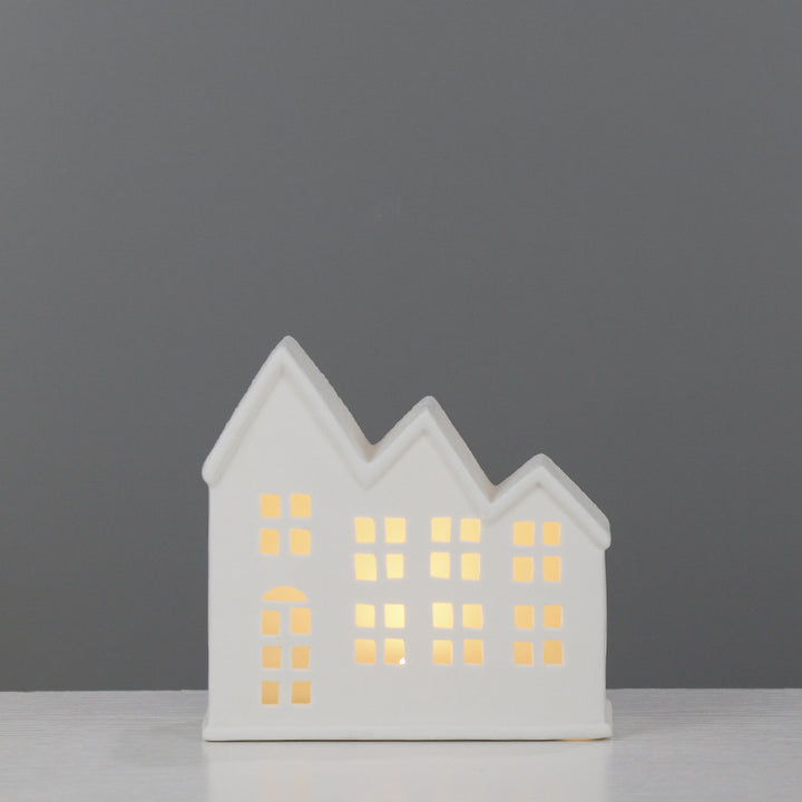 Decorative House-Shaped Ceramic Night Light Bowlift