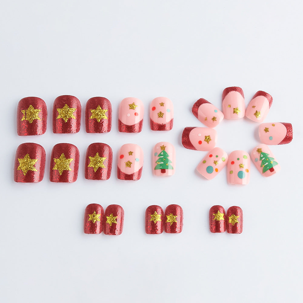Festive Holiday-Themed Gel Nail Art Set Bowlift