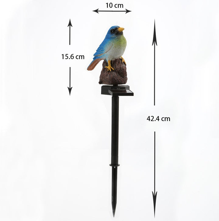 Realistic Solar Bird Garden Stake With Motion Sensor And Weatherproof Design Bowlift