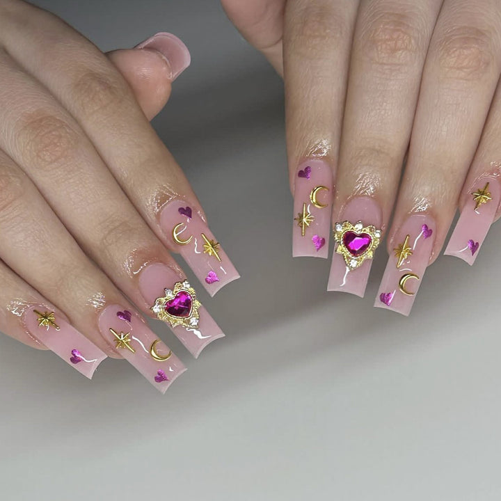 Artistic 3D Heart Nail Art Bowlift