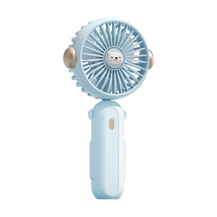 Ladies Portable Hand Fan with Cute Design Bowlift