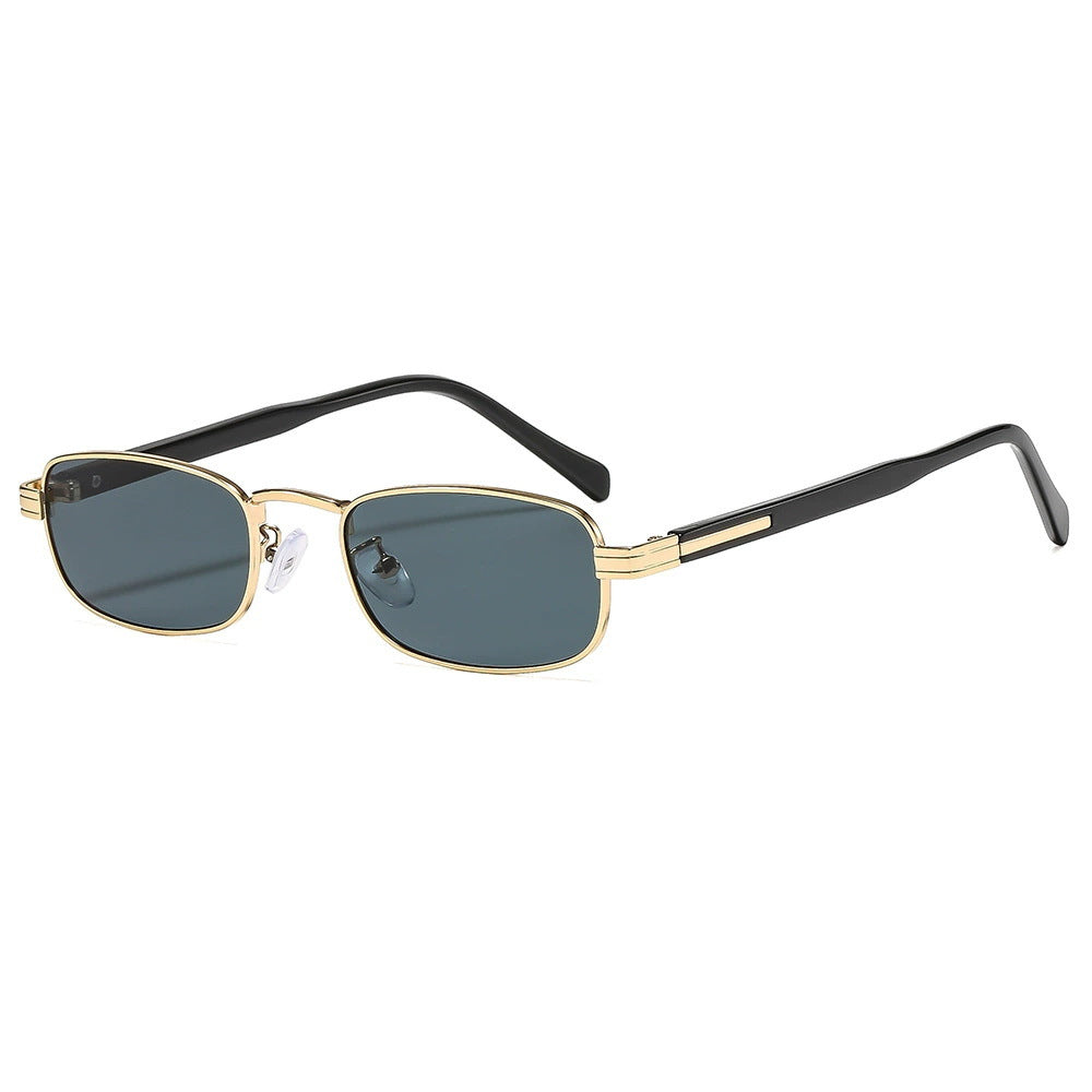 Ladies fashionable sunglasses with stylish metal frame and orange lenses Bowlift
