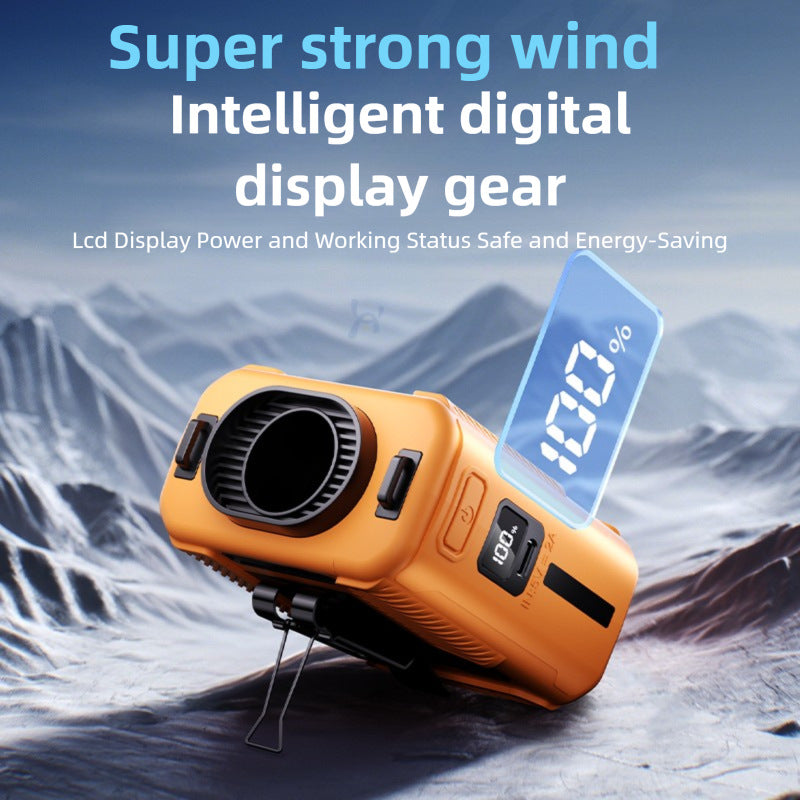 Portable cooling device with intelligent air circulation system and LED display Bowlift