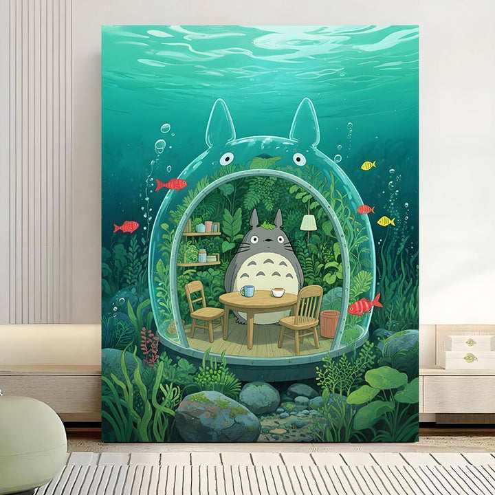 Enchanted Forest Scene Canvas Art Print Bowlift