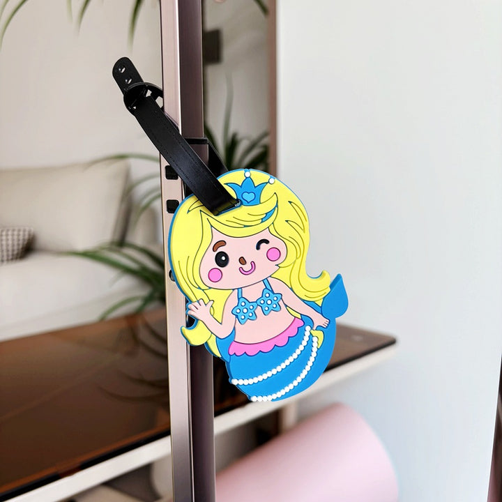 Mermaid-Themed Luggage Tag Bowlift