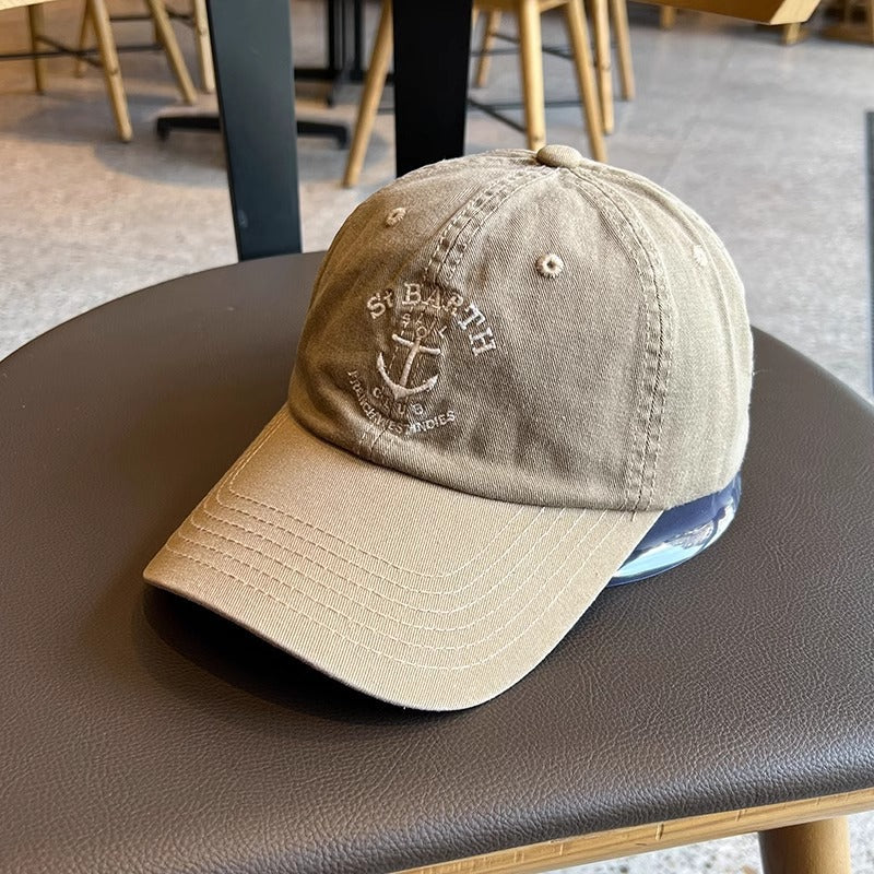 Unisex Nautical-Themed Adjustable Cap Bowlift