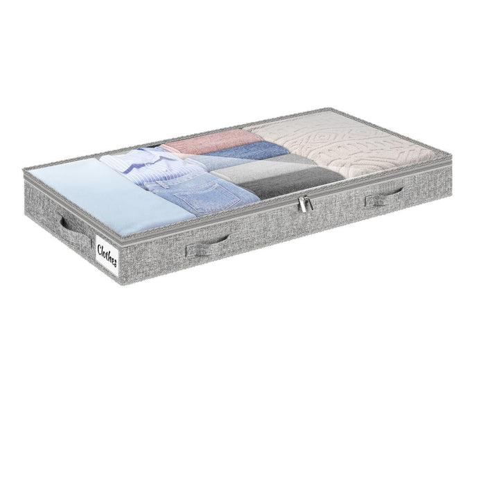 Under-Bed Storage Organizer with Zippered Closure