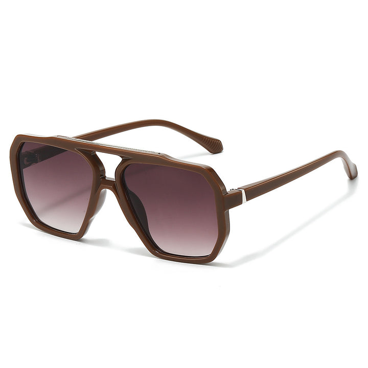 Oversized Hexagonal Frame Sunglasses Bowlift