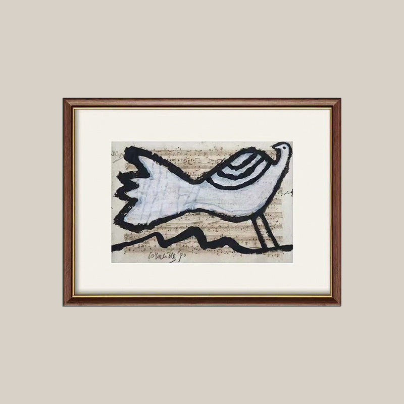 Artistically framed wall decoration