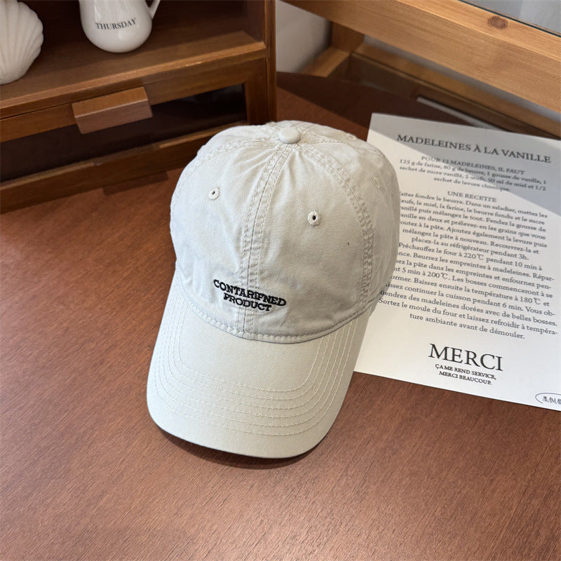 Men's Casual Embroidered Cotton Cap Bowlift