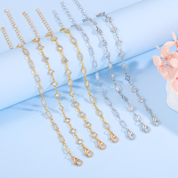 Elegant Glass Chain Bracelet Bowlift