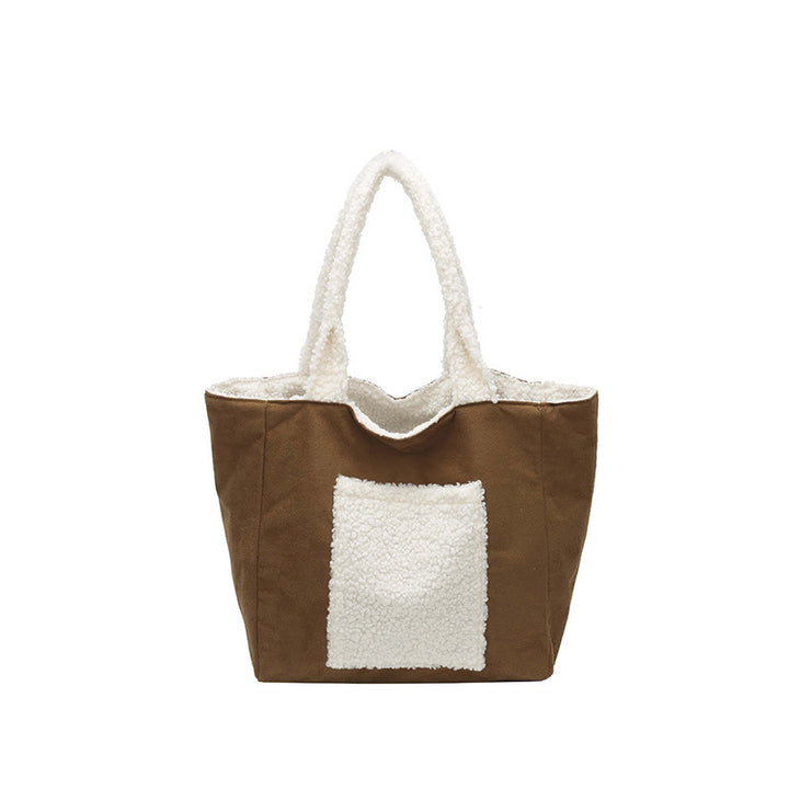 Cozy Sherpa Lined Tote Bag Bowlift