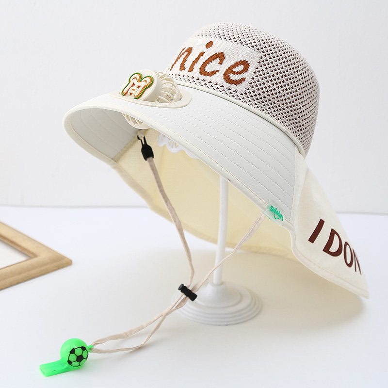 Child-Sun-Protective-Hat with Neck Protection, Breathable Mesh and Adjustable Chin Strap Bowlift