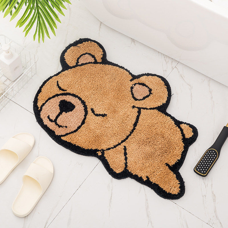 Unisex Cartoon Cat-Shaped Bath Mat Bowlift