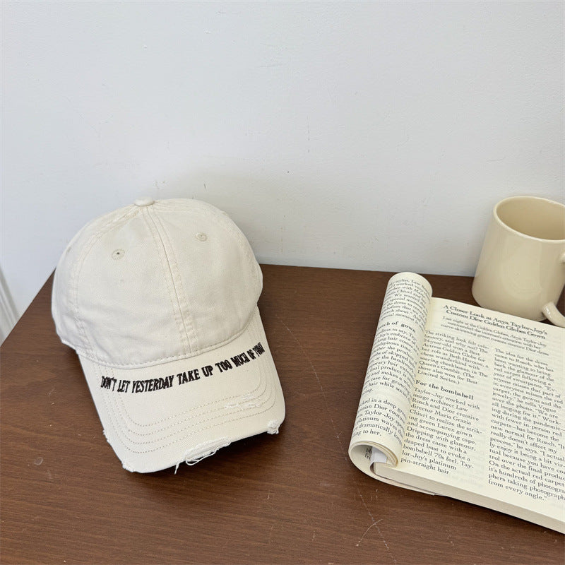 Men's Vintage Distressed Baseball Cap Bowlift