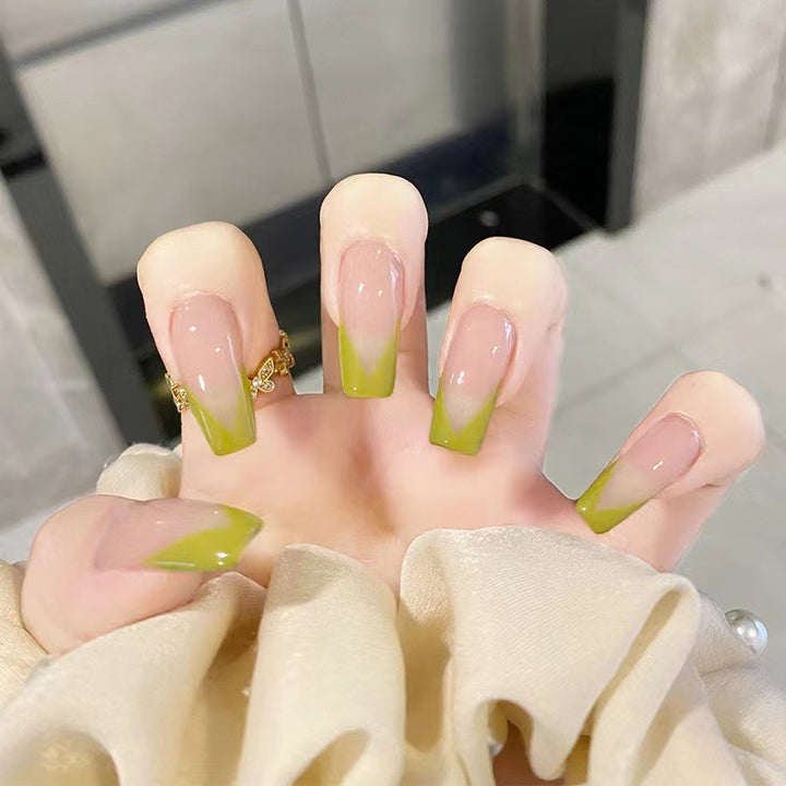 Artistic nail extensions with fresh summer design Bowlift