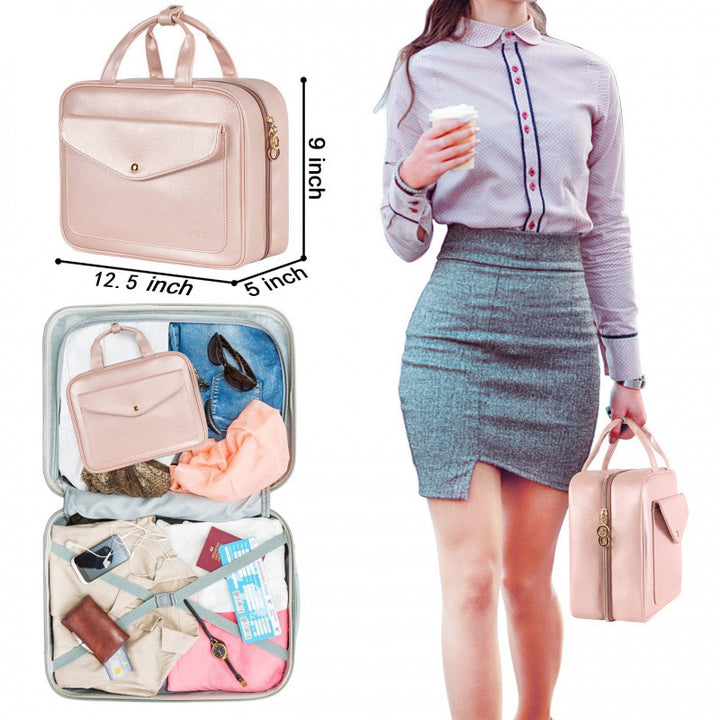 Cosmetic Organizer Bag with Modular Compartments Bowlift