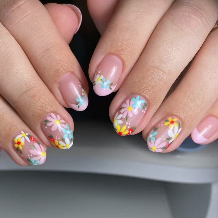 Floral Design Gel Nail Art Set Bowlift