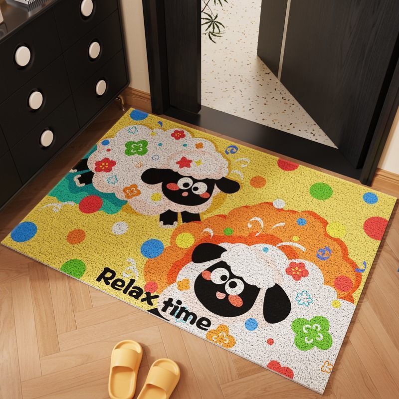 Cartoon-Themed Entrance Mat Bowlift